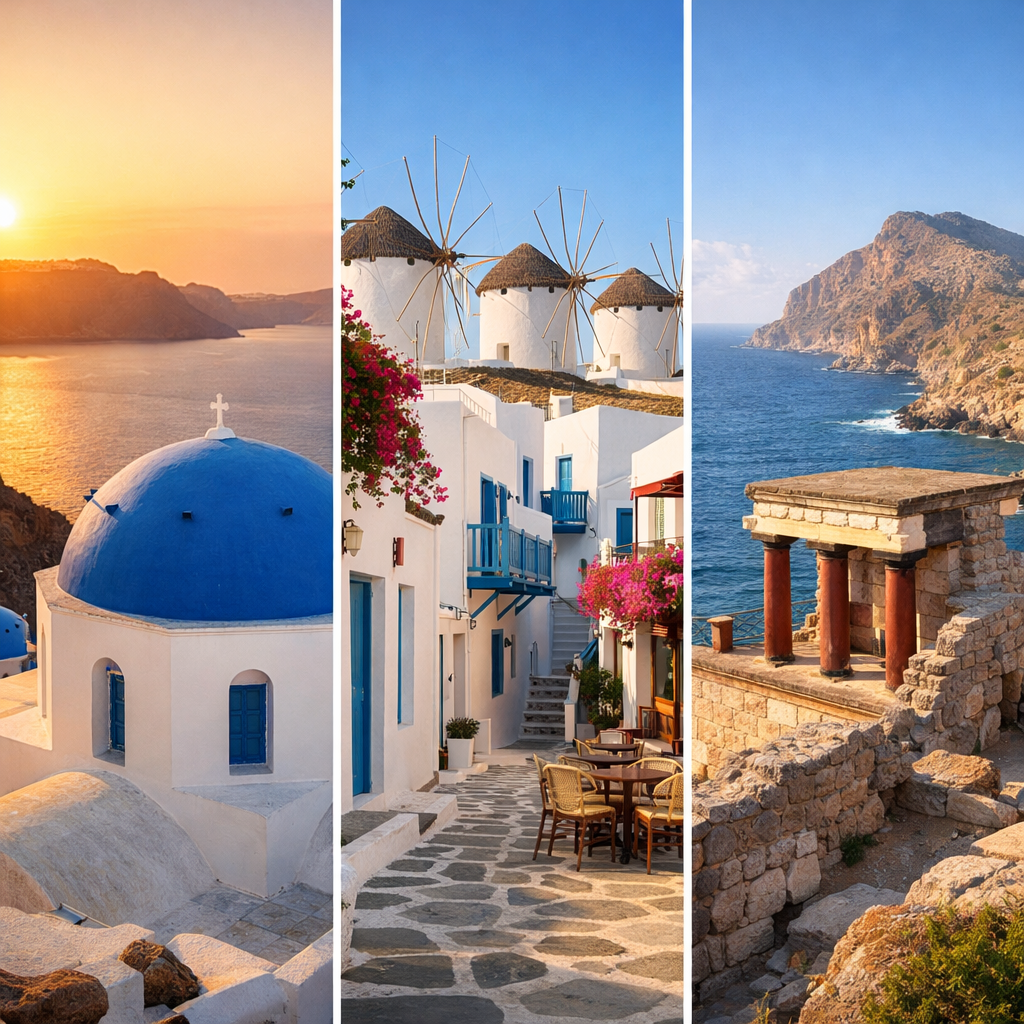 image from Best Greece Tours Covering Santorini, Mykonos, and Crete